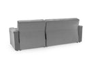 Sheer Sofabed - Plush Grey Universal Corner - 230 x 170 cm 