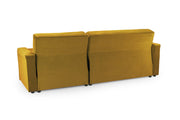 Sheer Sofabed - Plush Yellow Universal Corner - 230 x 170 cm 