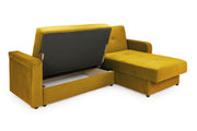Sheer Sofabed - Plush Yellow Universal Corner - 230 x 170 cm 
