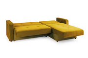 Sheer Sofabed - Plush Yellow Universal Corner - 230 x 170 cm 