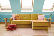 Sheer Sofabed - Plush Yellow Universal Corner - 230 x 170 cm 