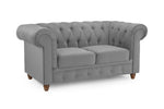 Hampton Sofa - Plush Grey 2 Seater 