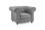 Hampton Sofa - Plush Grey Armchair 
