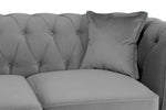 Hampton Footstool - Plush Grey 