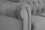 Hampton Footstool - Plush Grey 