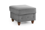 Hampton Footstool - Plush Grey 