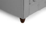 Hampton Footstool - Plush Grey 