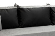 Preston Sofabed - Black/Grey Universal Corner - 230 x 145 CM 