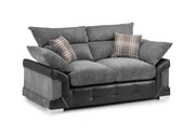 Colton Sofa - Black/Grey 2 Seater - 170 CM 