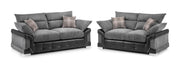 Colton Sofa - Black/Grey 3+2 Set - 200 x 170 CM 