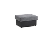 Colton Footstool - Black/Grey - 77 CM 