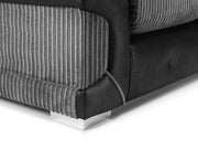 Colton Footstool - Black/Grey - 77 CM 