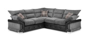 Colton Sofa - Black/Grey Large Corner - 250 x 250 CM 