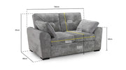 Maxwell Sofa - Grey 2 Seater - 160 CM 
