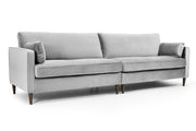 Munich Sofa - Plush Grey 4 Seater - 280 CM 