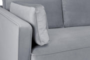 Munich Sofa - Plush Grey 4 Seater - 280 CM 