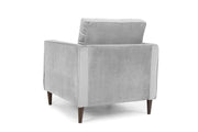 Munich Sofa - Plush Grey Armchair - 85 CM 