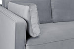 Munich Footstool - Plush Grey - 68 CM 