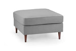 Munich Footstool - Plush Grey - 68 CM 