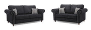 Oakland Sofa - Charcoal 3+2 Set - 210 x 180 CM 