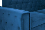 Hawaii Sofabed - Plush Blue Left Hand Facing Corner 260 x 180 cm 