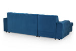 Hawaii Sofabed - Plush Blue Left Hand Facing Corner 260 x 180 cm 