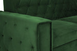 Hawaii Sofabed - Plush Green Right Hand Facing Corner 260 x 180 cm 