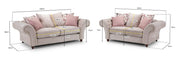Duchess Chesterfield Sofa - Beige 3+2 Set 