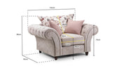 Duchess Chesterfield Sofa - Beige Armchair 