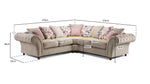 Duchess Chesterfield Sofa - Beige Large Corner 