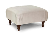 Valerie Footstool - Plush Beige - 75 CM