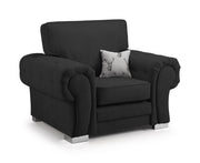 Verona Fullback Sofa - Black Armchair - 113 CM 