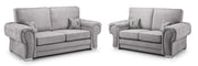 Verona Fullback Sofa - Grey 3+2 Set - 193 x 169 CM 