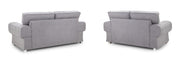 Verona Fullback Sofa - Grey 3+2 Set - 193 x 169 CM 