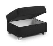 Verona Footstool - Black - 75 CM 