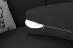Verona Scatterback Sofa - Black Armchair - 113 CM 