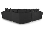 Verona Scatterback Sofa - Black Large Corner - 240 x 240 CM 