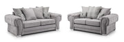 Verona Scatterback Sofa - Grey 3+2 Set - 193 x 169 CM 