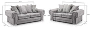 Verona Scatterback Sofa - Grey 3+2 Set - 193 x 169 CM 