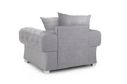 Verona Scatterback Sofa - Grey Armchair - 113 CM 