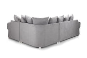 Verona Scatterback Sofa - Grey Right Hand Facing Corner - 263 x 180 CM 