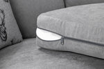 Verona Scatterback Sofa - Grey Swivel Chair - 105 CM 