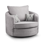 Verona Scatterback Sofa - Grey Swivel Chair - 105 CM 