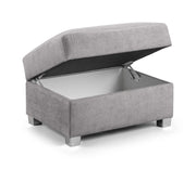 Verona Footstool - Grey - 75 CM 