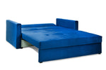 Viva Sofabed - Plush Blue 2 Seater - 153 CM 