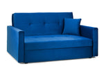 Viva Sofabed - Plush Blue 2 Seater - 153 CM 