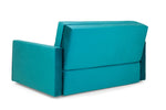 Viva Sofabed - Plush Teal 2 Seater - 153 CM 