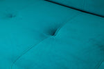 Viva Sofabed - Plush Teal 2 Seater - 153 CM 