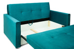 Viva Sofabed - Plush Teal 2 Seater - 153 CM 