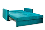 Viva Sofabed - Plush Teal 2 Seater - 153 CM 
